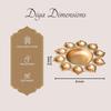Candlestick-diya, Circular Diya Thali with 10 Attached Deepaks, Nestroots