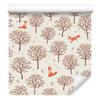 Foxes In a Winter Forest Wallpaper for Living Room and Bedroom 50x1000