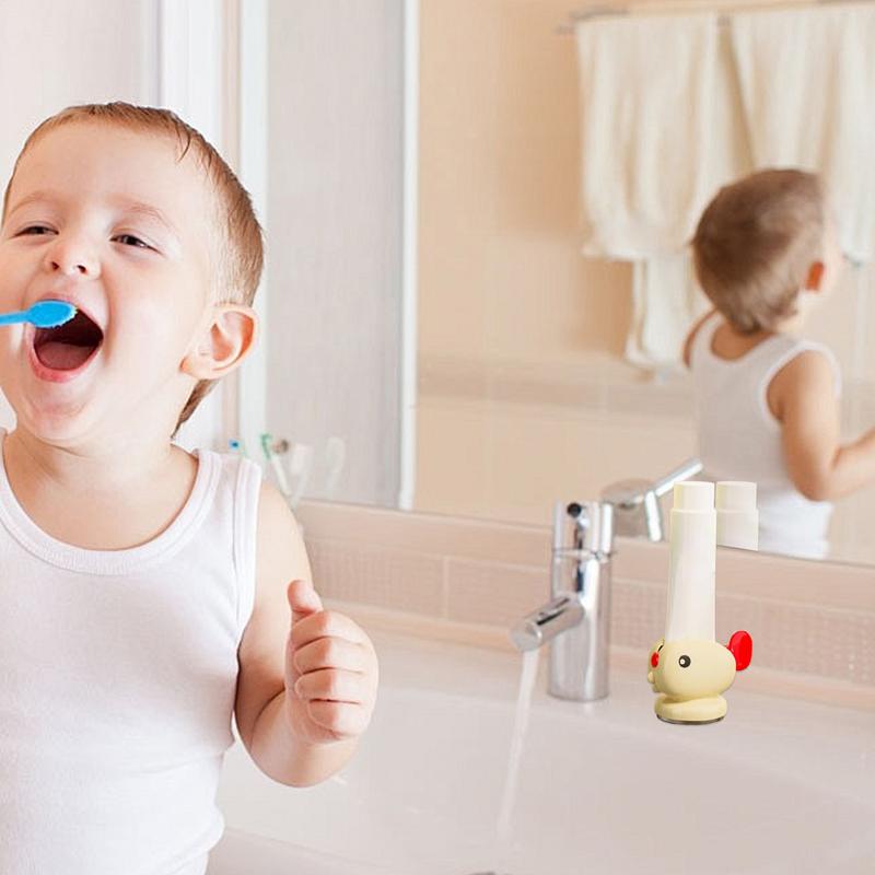 Wandmontage Saugnapf Zahnpastaquetscher Faulenzer Shampoo Manuell Zahnpasta-Clip Manuell Zahnpasta Gesichtsreiniger Quetscher