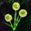 Solar-Powered Dandelion LED Garden Light Warm/colorful 3 Heads Dandelion Head Light for Garden Lawn Patio Pathway, Festive Outdoor Lighting Decor