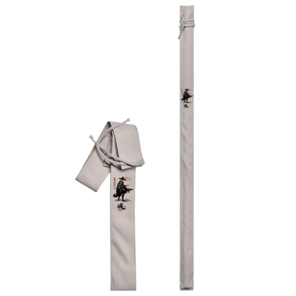 130cm Folding Fishing Bag Canvas Fishing Tackle Bag Crossbody Fishing Rod Bag  Utility Storage