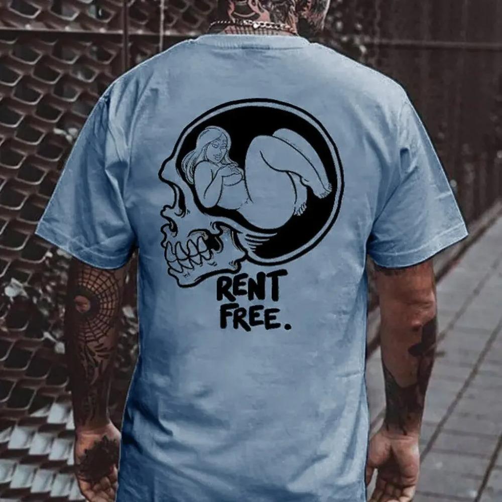 Fashion Men's Summer Breathable New Weird Pattern Trend Element Printed T-shirt 3D Printed Quick Drying Material Casual Short