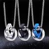 Simple Double-ring Men's Necklace Pendant Tide, Personalized Decoration Light Luxury Niche, Tide Brand 2026