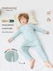 Bamboo Fiber Kid's Pajamas: Cool, Sweat-Wicking One-Piece with Belly Protection for Toddlers & Children (S, M, L) - Ideal for Air Conditioning.