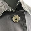 Coach /Stand Collar Coat/Outerwear/XS/Black/Spring Hook/Fully Lined/Striped Lining/Logo Buttons/Knee Length(USED)