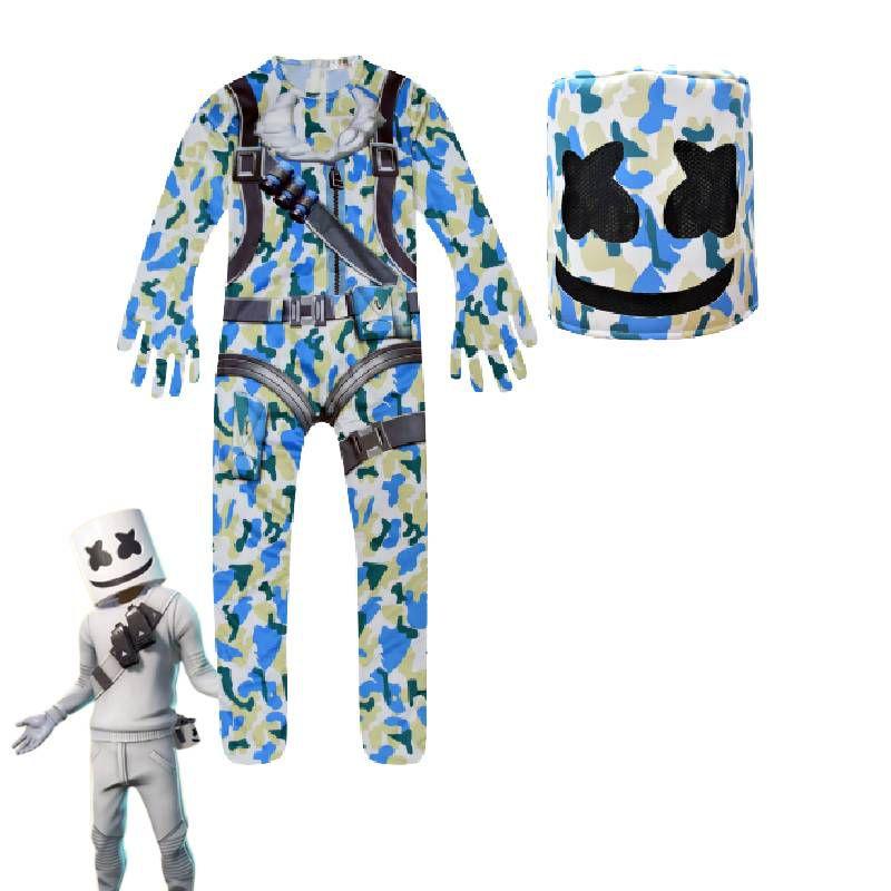 Christmas Halloween Fortnite Dj Cosplay One-piece Costume For Children