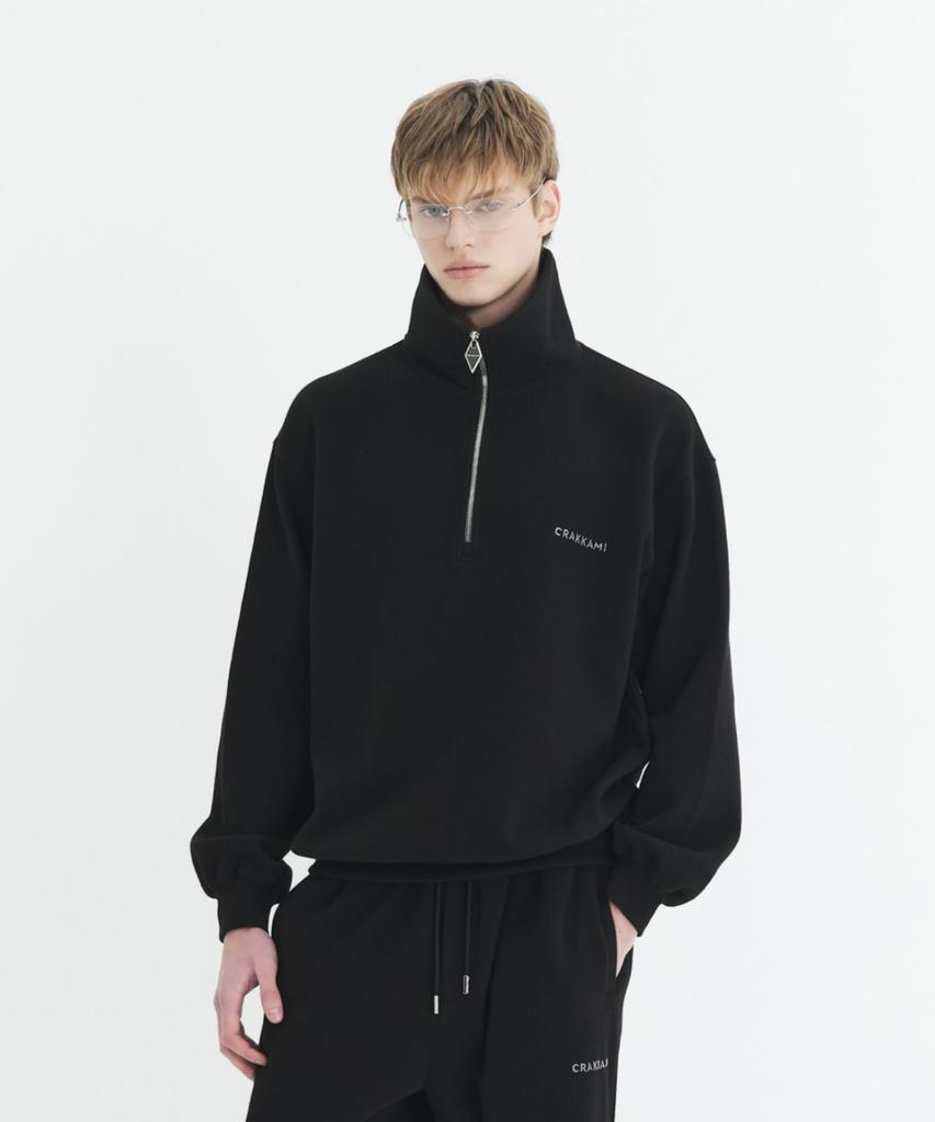 Keulaegemai Signature Tape Waffle Half-Zip