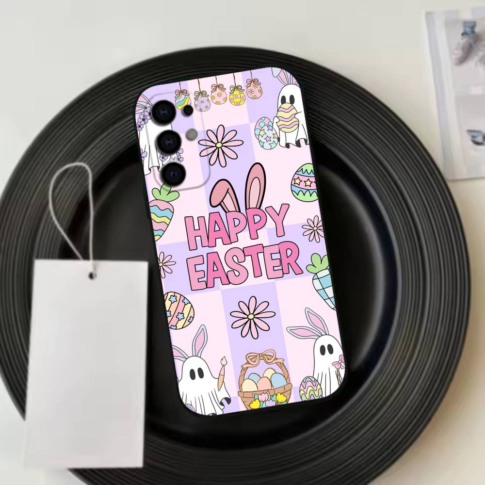 Easter Phone Case For Samsung S25,S24,S21,S22,S23,S30,Ultra,S20,Plus,Fe,Soft Silicone Black Cover