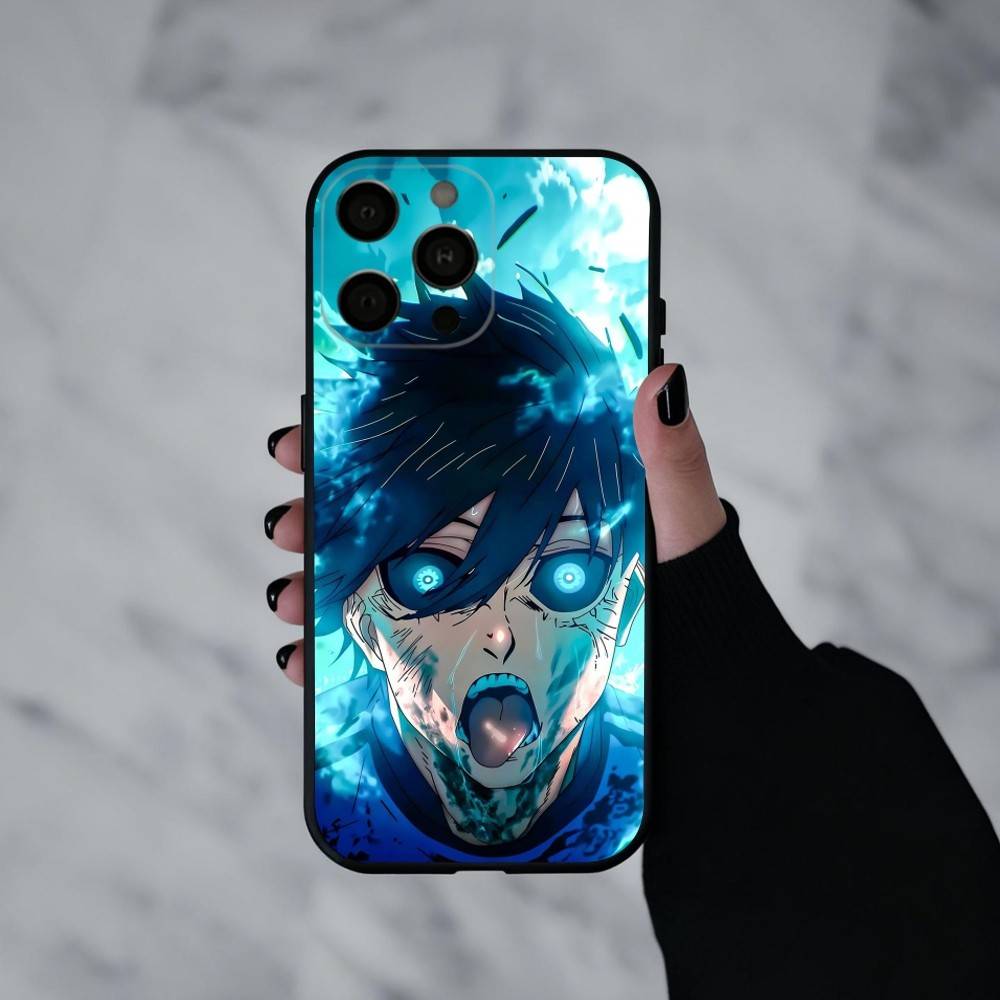 Manga B-Blue L-Lock-K Phone Case For iPhone 17pro, 16,15,14,13,12,11 X XR Plus,Others Soft Black Cover iPhone15pro