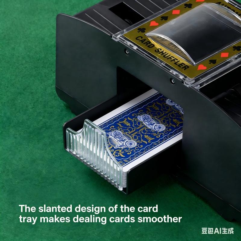 Electric Poker Card Shuffler Texas Hold'em Card Shuffler Easy-to-use game dealing device (batteries not included)