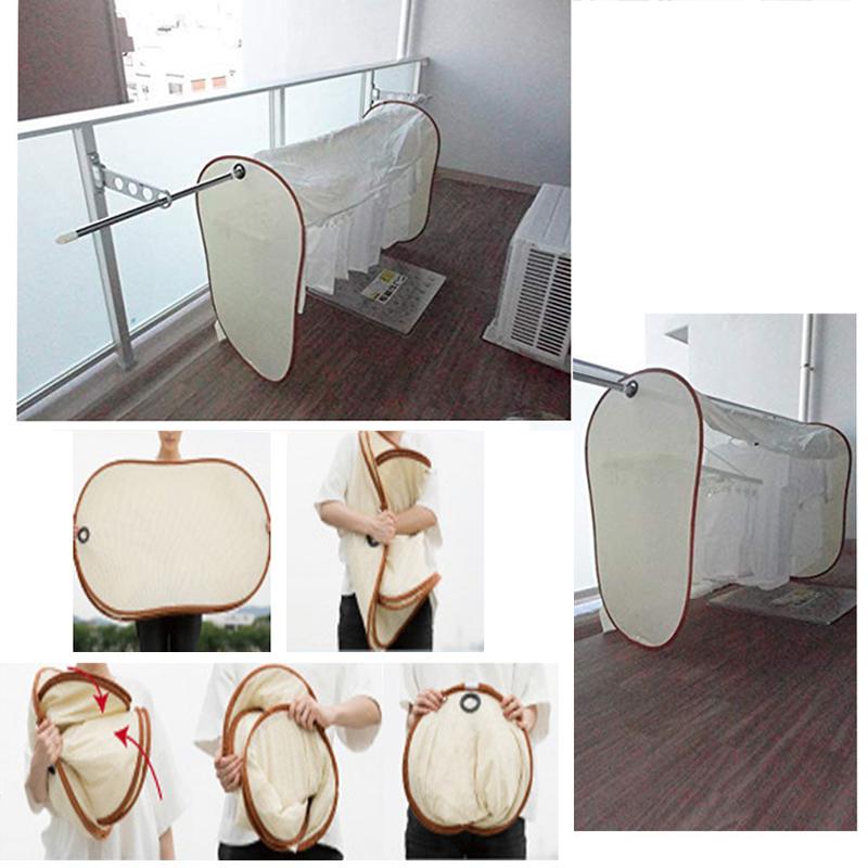 Rainproof Sun Protection Clothes Drying Cover Dustproof Outdoor Drying Rack Dust Cover Clothes Jacket Storage Rack Special