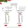 Inflatable Christmas Cane PVC Santa Props for Kids' Holiday Decorations