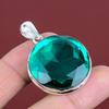 Faceted chrome diopside pendant gemstone dainty pendant 925 sterling silver pendant handmade jewelry latest design pendant gifts for friend