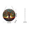 Acrylic Hanging Ornament - Tree of Life Design, Colorful Stained Glass Decoration for Window, Home, Garden, Indoor Outdoor Use