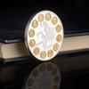 Commemorative Coin 10 Years Anniversary Europe Map Design Collector's Edition Metal Coin with Detailed Euro Symbols and Text