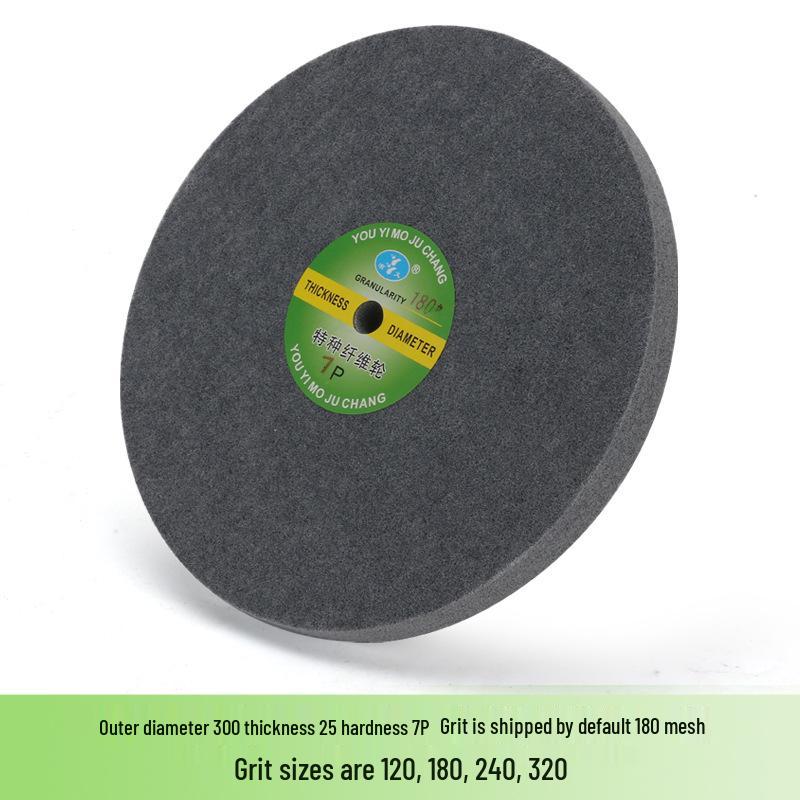 Nylon Fiber Polishing Wheel for Metal & Stainless Steel - Compatible with Electric Motor Grinders, Sizes 150/200/300