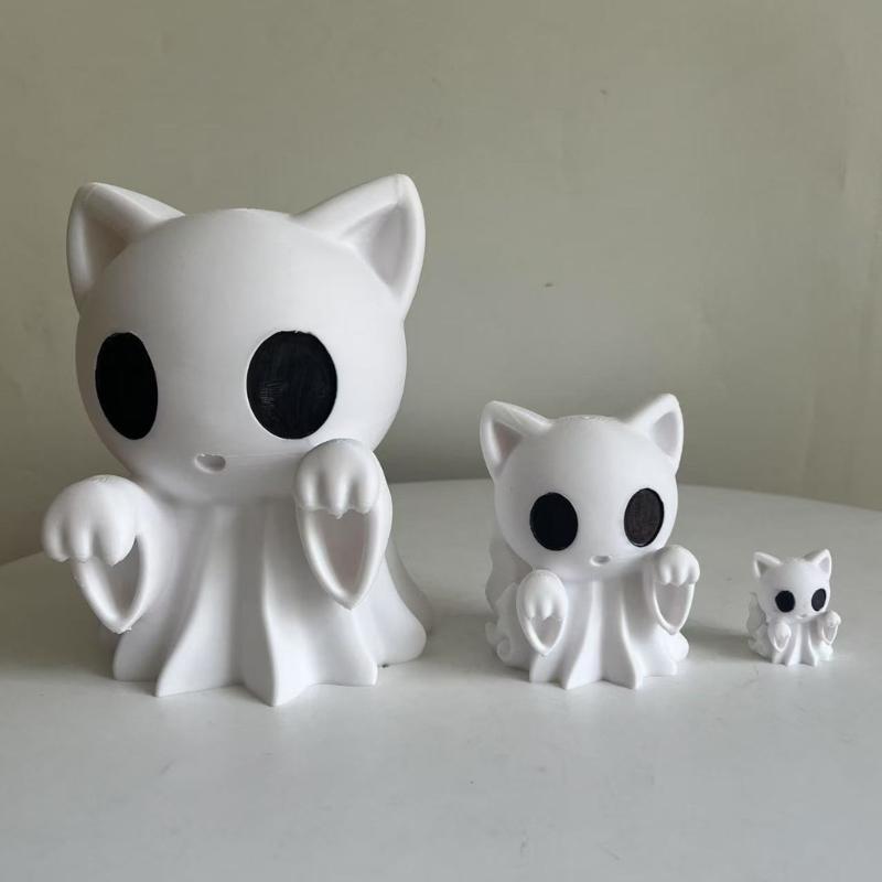 Crafted Plastic Seasonal Shelf Piece, Cute Draped Pet Display Figure for Desk, Window Sill, and Home Styling Plus