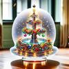 Gem Art Tabletop Ornaments Christmas Theme Gem Art Acrylic Paint Desktop Ornaments For Home Living Room Rhinestone Art For