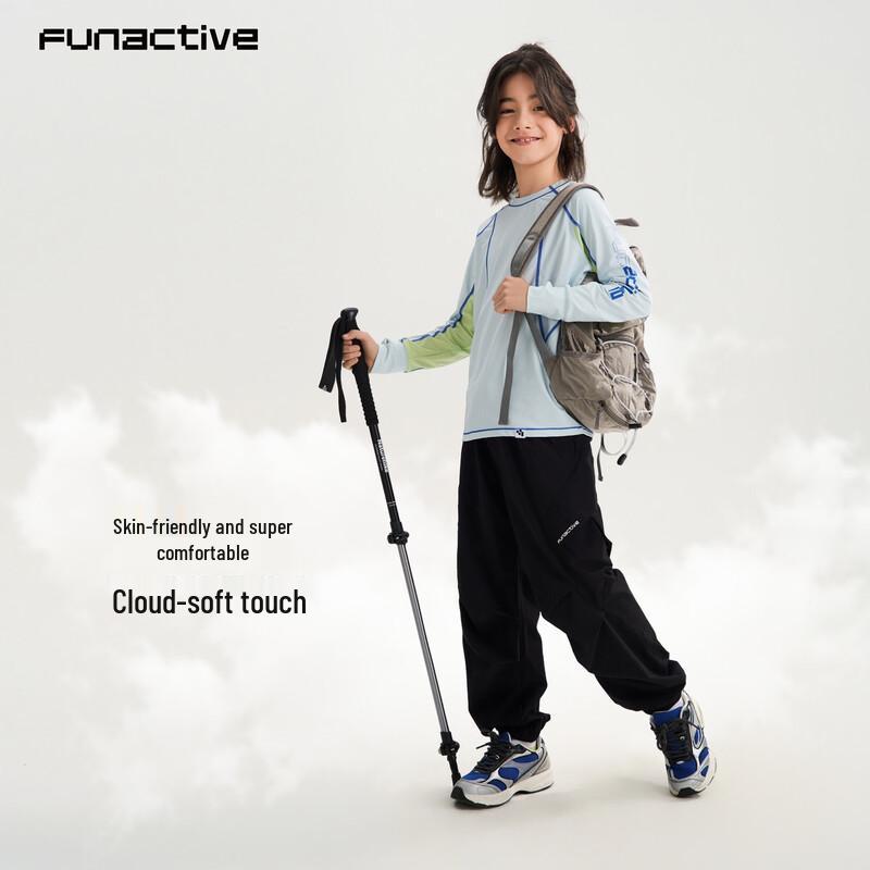 FUN ACTIVE Boys Outdoor Water-Repellent Jogger Cargo Pants 140