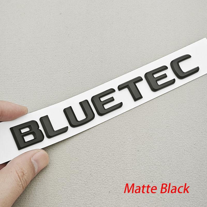 3D BLUETEC Car Rear Trunk Letters Badge Emblem Decal Sticker For Mercedes Benz W212 W166 ML350 GL350 Auto Accessories