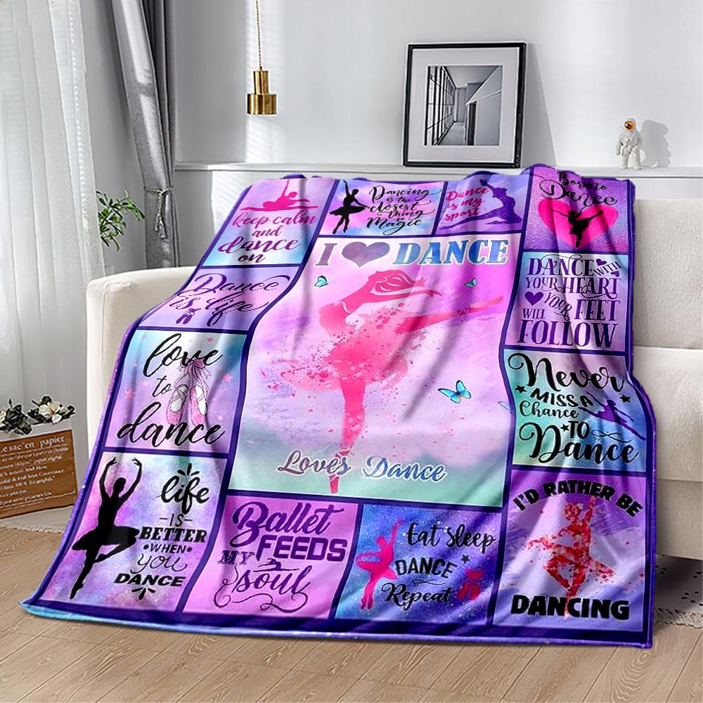 Dance Life Artistry Blankets Are Suitable for Living Rooms, Bedrooms, Camping, and Other Places, Making Them an Ideal Choice for Gifts.