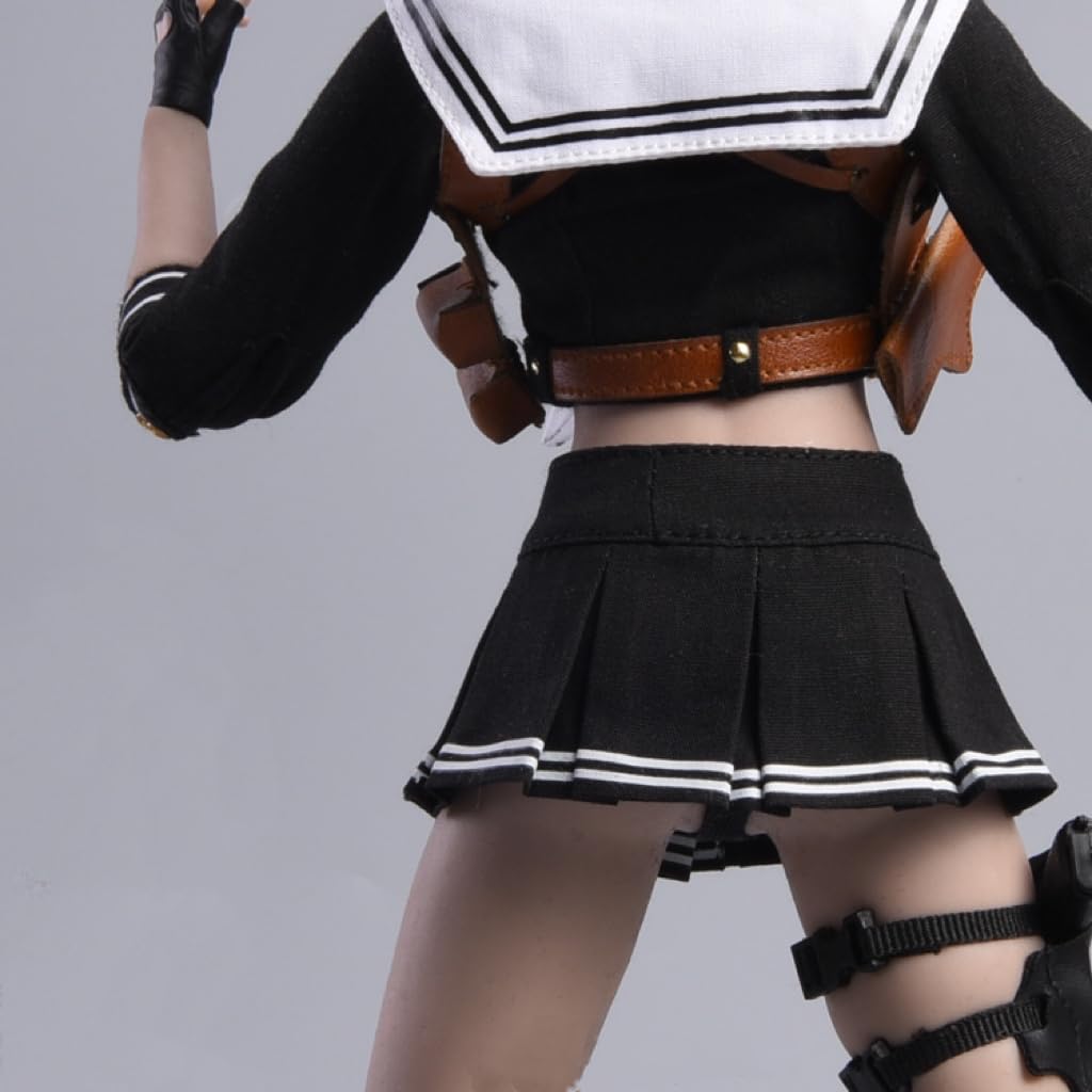 Sexy Female Doll Outfit Student Agent School Uniform Not Include Black 1/6 (Does Bodywork, Head, Etc.)