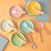 Pet Cat Canned Food Spoon Wooden Handle Silicone Kitten Wet Food Feeding Spoon Baby Food Grade Material Pet Supplies