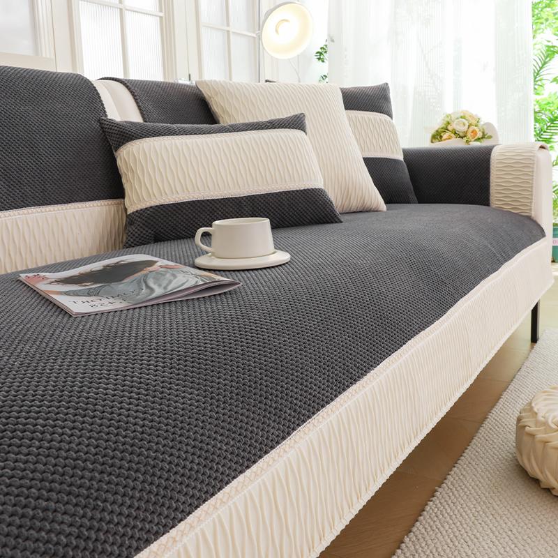 

Простая плюшевая подушка для дивана, чехол для дивана для гостиной, универсальная подушка для сиденья с капюшоном 70*70cm