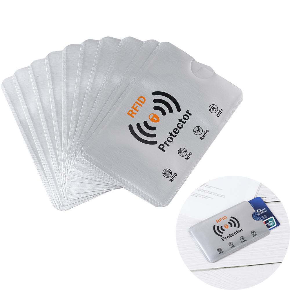 Rfid Blocage Etui, 10 Pcs Identité Vol Prévention De Crédit Cartes Pour Nfc Bourse, Vert[J4074 Rfid Blocage Etui, 10 Pcs Identité Vol Prévention De Crédit Cartes Pour Nfc Bourse, Vert[J4074