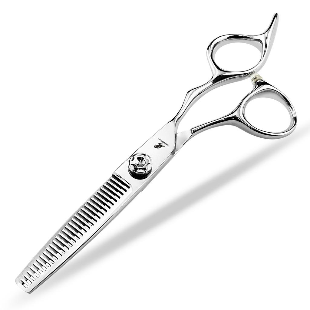 6.0 Inch Nepson Thick Ring Handle, Hair Scissors Flat Cutting Tooth Scissors Thin Cutting