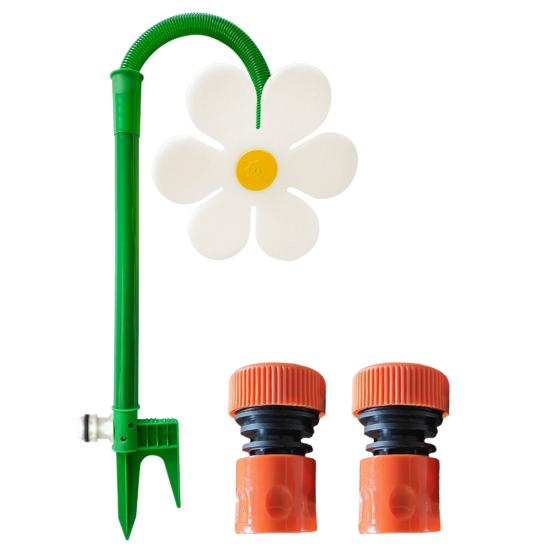 Dancing Flower Water Sprinkler Crazy Flower Sprinkler with Spike 360-Degree Rotating Lawn Sprinkler for Yard Watering Garden Irrigation Kids