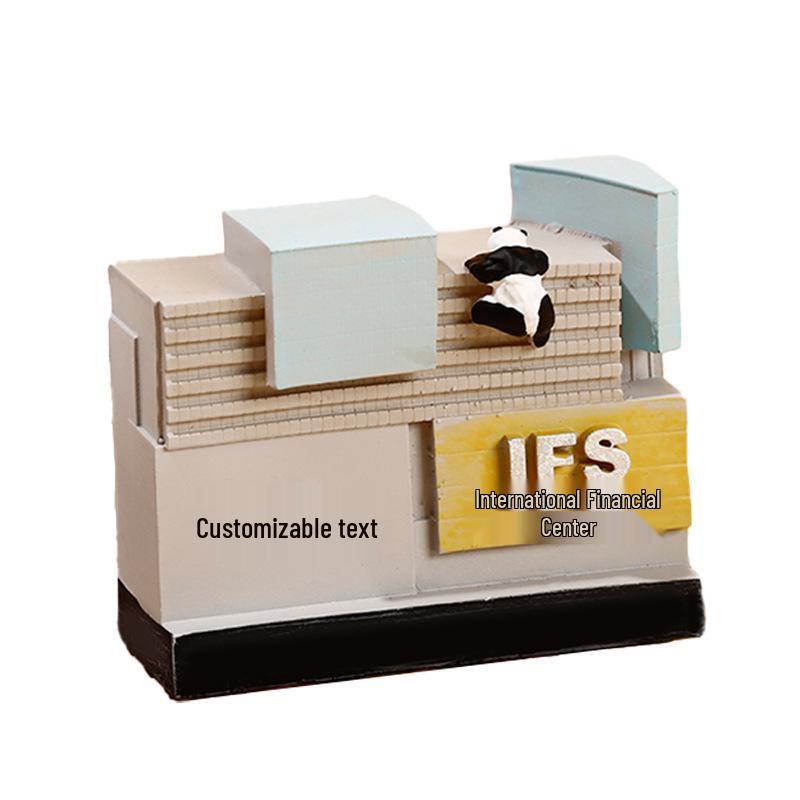 Chengdu 3D Świecący Magnes na Lodówkę z Żywicy - Zabytki Miejskie Pamiątka Turystyczna Prezent