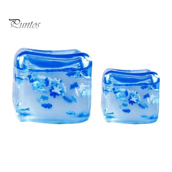 Calming Sensory Gadget Stress Balls Ice Cube with Snowflakes Inside, Squeeze Toy Fidget, Slow Rise Ball for Kids and Adults Anxiety Relief,