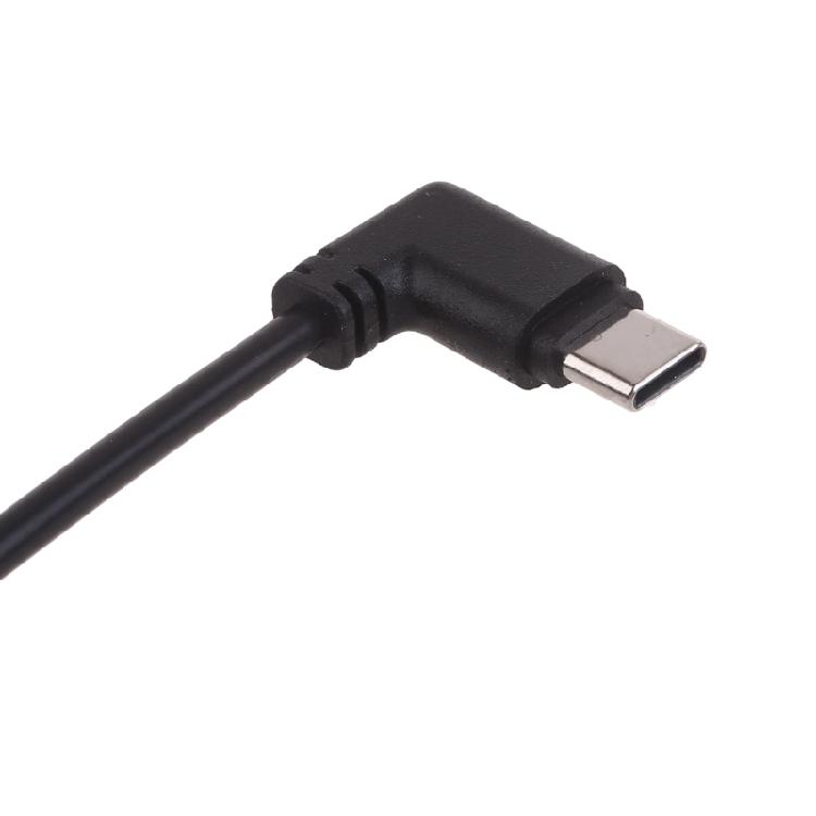 90 Degree Bend Data Transfer Cable Line Micro USB To Type C Adapter Cord Wire