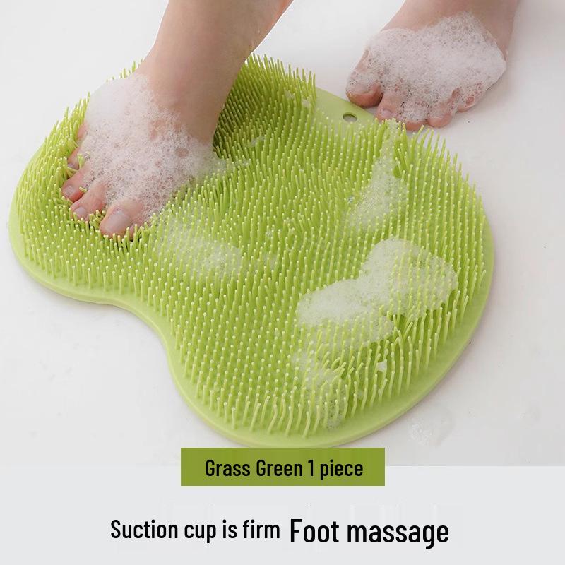 Non-Slip Foot Massage & Cleaner Mat with Suction Cup for Home Bathroom Use