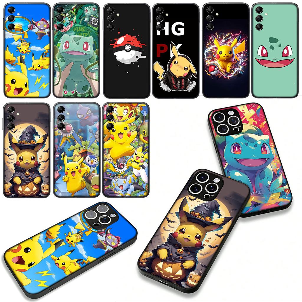 Bulbasaur P-Pokemons P-Pikachus Squirtle for Motorola Moto G54 G05 G24 G75 G85 G15 G57 G86 Power Edge 50 30 Fusion neo Pro Case