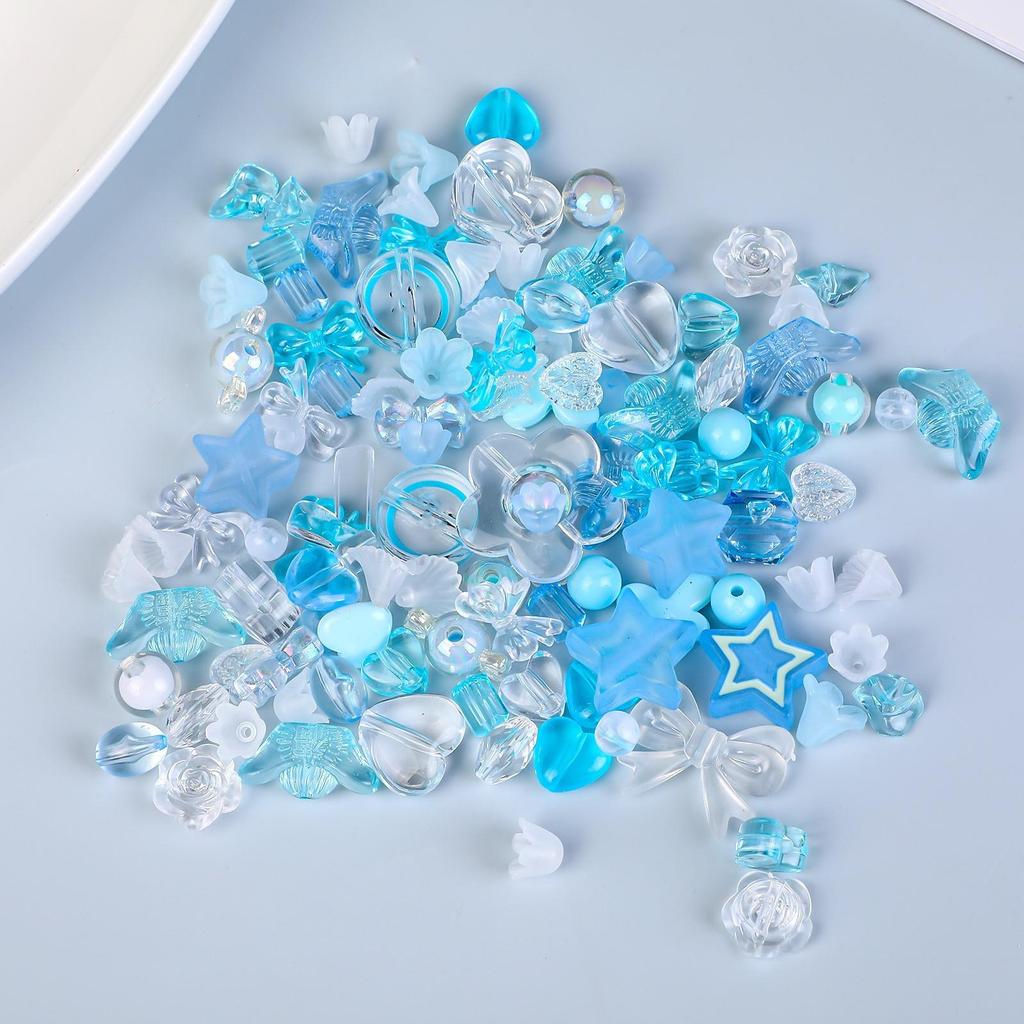 Colorful Acrylic Beads Set for DIY Crafts: Children’s Headwear & Phone Chain Kit