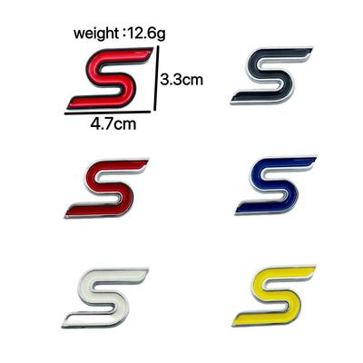 Emblema de Carro Sport ST Adesivo de Metal para Ford Mondeo, Focus e Fiesta