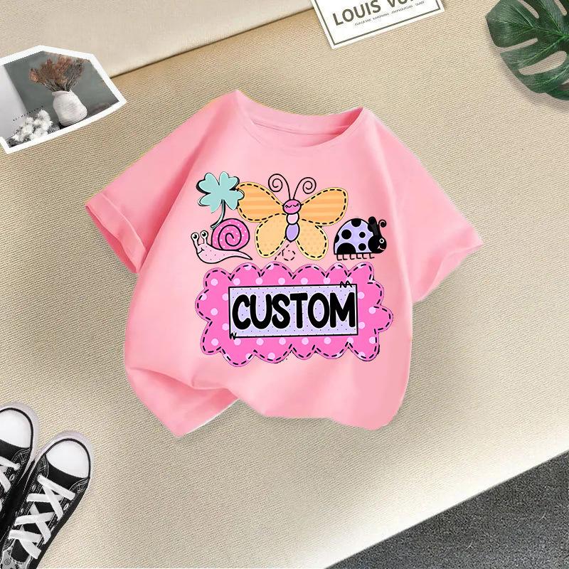 Children T-shirt 2-13Y Cute Cartoon Printed Kids 100% Cotton Clothes Tshirt Tops Tee Summer Kid T Shirt