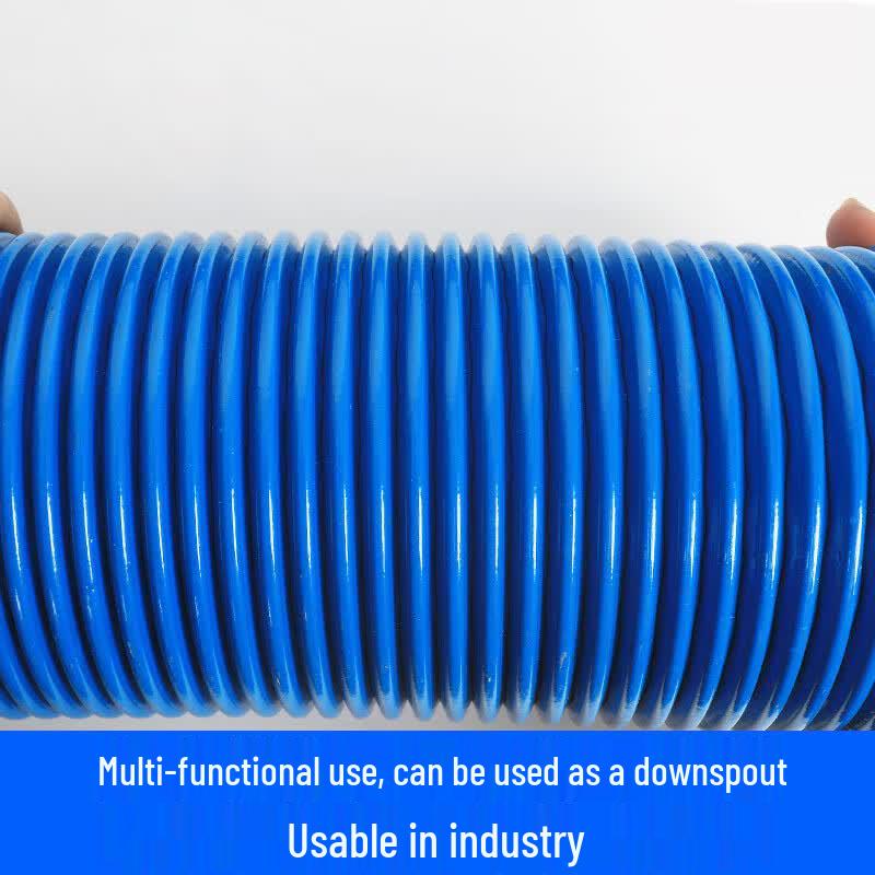 PVC Blue Corrugated Industrial Vacuum Hose