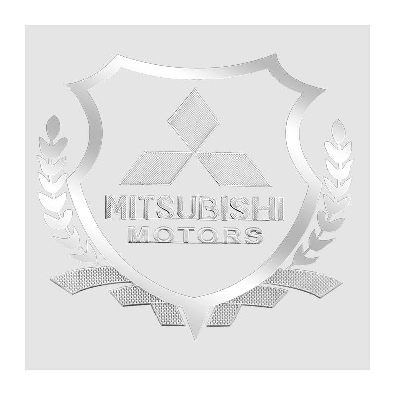 

3D Metal Car Wheat Ear Sticker Motorcycle Decal Side Emblem Decoration For Mitsubishi Asx Lancer Pajero Outlander L200 Attrage срібний