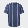Adidas Striped Short Sleeve Polo Shirt Men Tops Ink-Blue Han-Jade-White JC5745