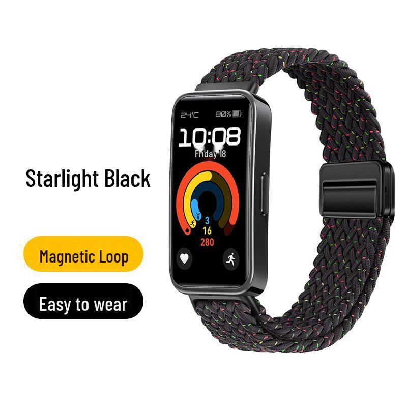 Huawei Band 10 Nylon Woven Strap with Magnetic Buckle for Smart Band 8/9