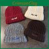 New York Lettering Knit Beanie Hat For Winter Warmth And Street Style