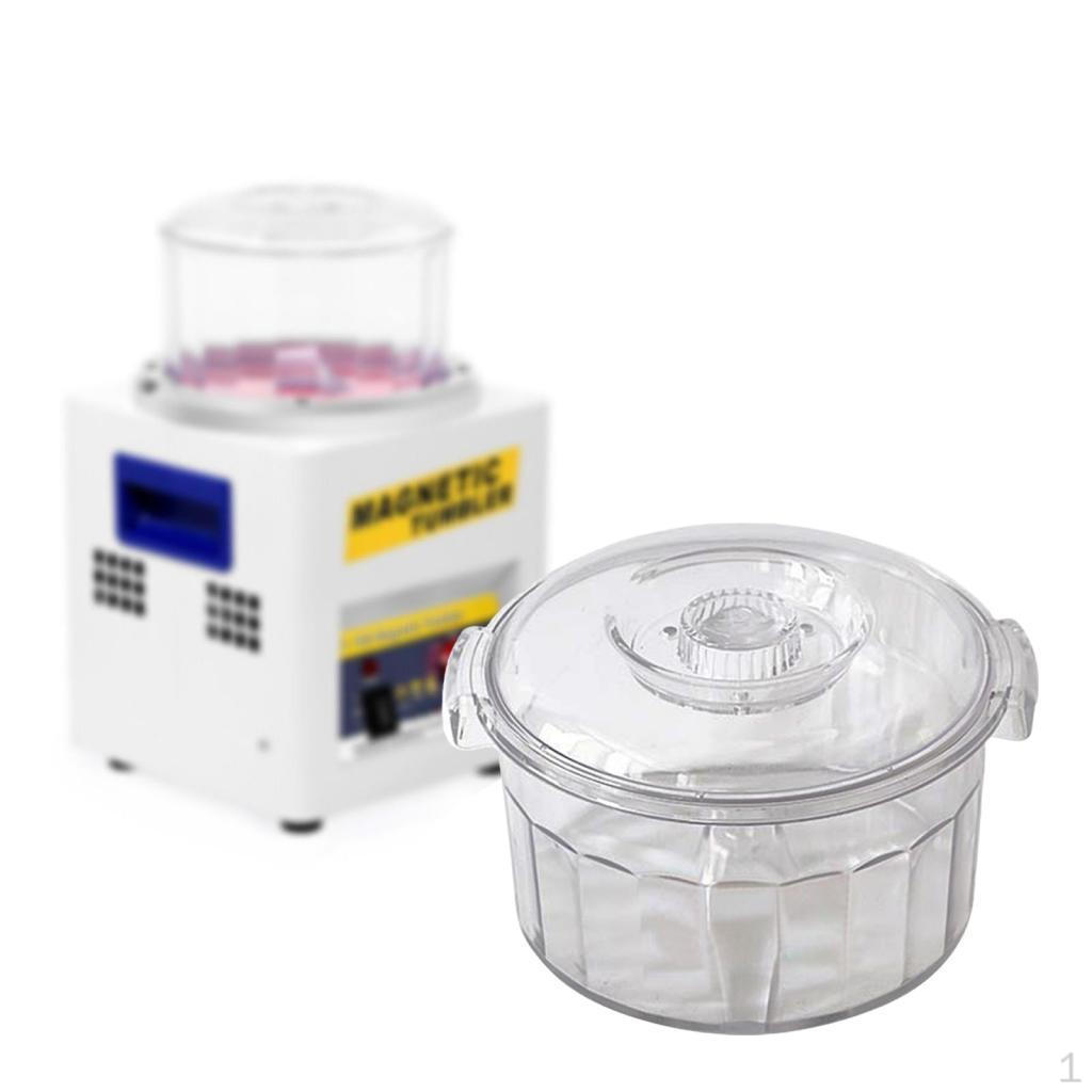Container for Polishing Jewelry And Metals with Tumbler Design