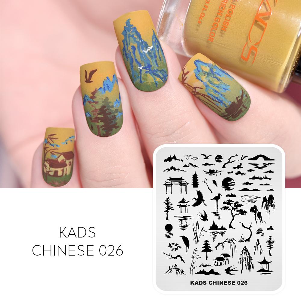 kads Nagelstempelplatten Nagelschablonen DIY Nagelstempelplatte Maniküre-Stempelschablone