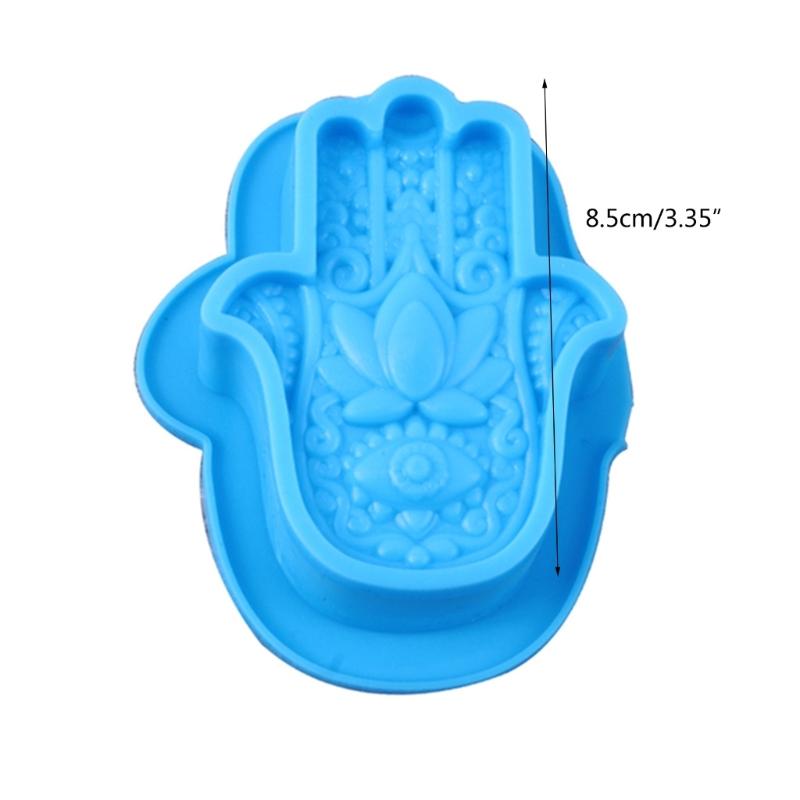 Non-toxic Handmade Cake Soap Silicone Mould for DIY Craft Making Interior Decoration Hand Silicone Mold Hand of Fatima