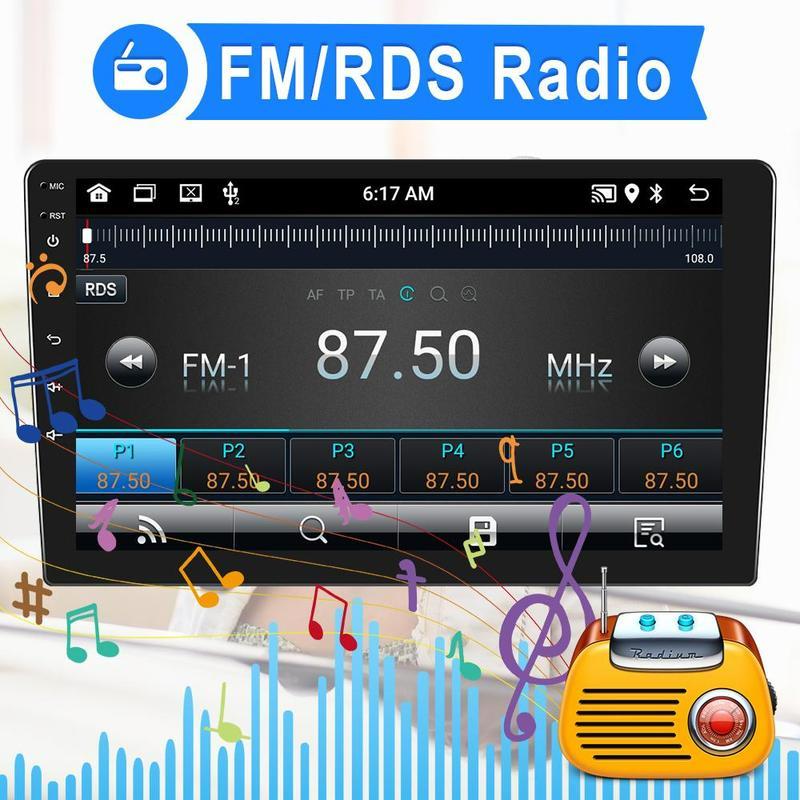 Android 11.0 2Din 10,1'' HD 1080P autorádio 1+16G/2+32G MP5 přehrávač do auta WIFI GPS Bluetooth FM rádio Mirror Link AHD Pohled zezadu