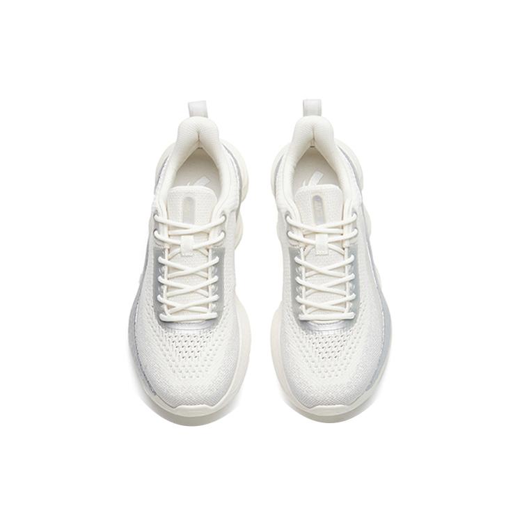 New ANTA Running Shoes Women's Low top Ivory White/Silver 922217704-1