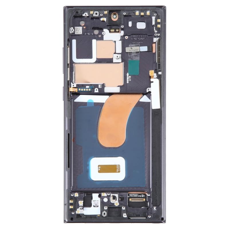 Pour Samsung Galaxy S23 Ultra S918 Écran OLED Grade C et Assemblage Numériseur+Châssis (sans logo)
